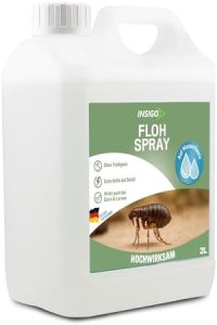 INSIGO Flohspray 2L - Hochwirksames Abwehrspray für Wohnung und Möbel mit Sofortschutz für Hunde und Katzen