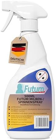 Spinnen & Milbenspray 500ml – Effektives Spray gegen Spinnen & Milben für Allergiker – Wasserbasiertes, fleckenfreies Mi