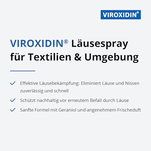 Läuse Abwehrspray von - 500ml Textilspray mit Sofortschutz gegen Läuse & Nissen - Ohne Permethrin, sanfte & effektive F
