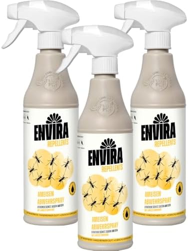 Envira Ameisenspray 5 Liter - Effektives Langzeit-Abwehrmittel gegen Wegameisen und Pharaoameisen für Wohnung, Balkon un