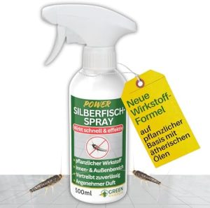 Silberfische Abwehrspray – Pflanzenöl-Konzentrate für sofortige und nachhaltige Wirksamkeit drinnen & draußen | 500 ml