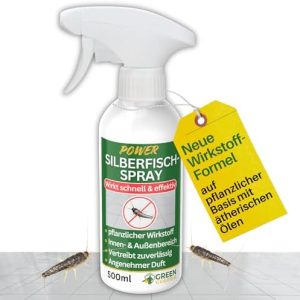 Silberfische Abwehrspray – Pflanzenöl-Konzentrate für sofortige und nachhaltige Wirksamkeit drinnen & draußen | 500 ml
