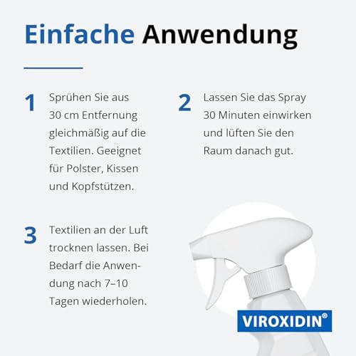Läuse Abwehrspray von - 500ml Textilspray mit Sofortschutz gegen Läuse & Nissen - Ohne Permethrin, sanfte & effektive F