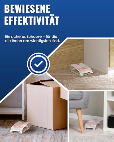 PIC Silberfischfalle 20x - Effektive, giftfreie Falle mit starkem Kleber - Ideal für Haushalte mit Kindern & Haustieren