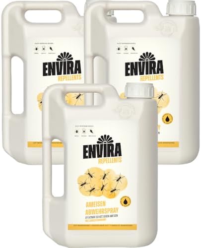 Envira Ameisenspray 5 Liter - Effektives Langzeit-Abwehrmittel gegen Wegameisen und Pharaoameisen für Wohnung, Balkon un