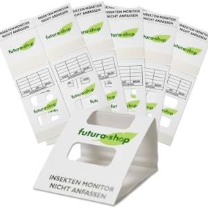 Futura-Shop Schabenfalle | 10 Stück Klebefallen mit starkem Lockstoff | effektive Lösung gegen Kakerlaken & Insekten im