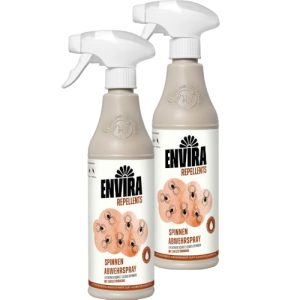 Envira Spinnen Abwehrspray 2 x 500 ml - Effektive Langzeitwirkung gegen Spinnen in der Wohnung - Zuverlässiger Schutz vo