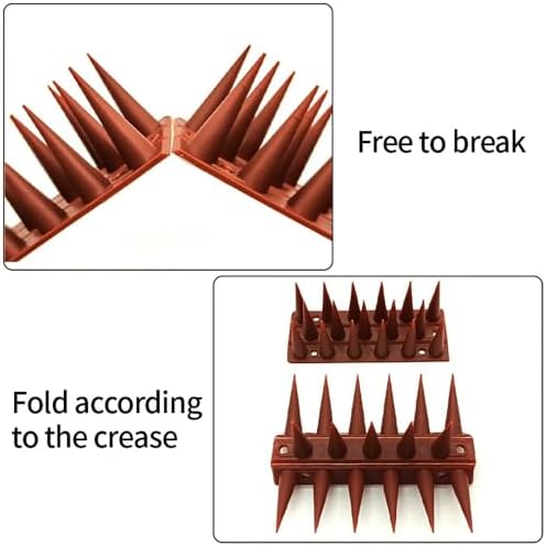 Mehrfarbige Taubenabwehr-Spikes von – 30 STK dekorative Kunststoff-Spikes für Garten, effektiv gegen Vögel, Eichhörnche