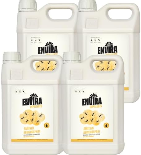 Envira Ameisenspray 5 Liter - Effektives Langzeit-Abwehrmittel gegen Wegameisen und Pharaoameisen für Wohnung, Balkon un
