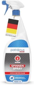 Patronus Spinnen-Spray 1000 ml – Effektive und schnelle Spinnen-Abwehr für Haus und Garten, hochwirksam & laborgeprüft!