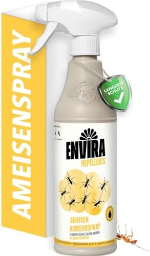 Envira Ameisenspray 5 Liter - Effektives Langzeit-Abwehrmittel gegen Wegameisen und Pharaoameisen für Wohnung, Balkon un