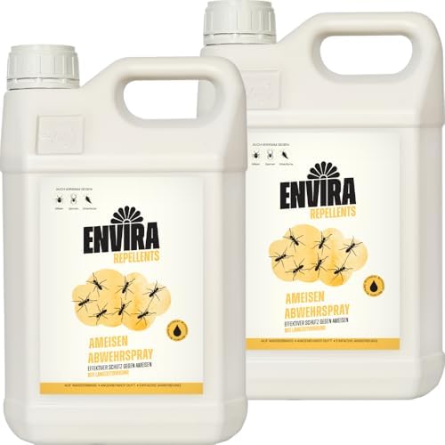 Envira Ameisenspray 5 Liter - Effektives Langzeit-Abwehrmittel gegen Wegameisen und Pharaoameisen für Wohnung, Balkon un