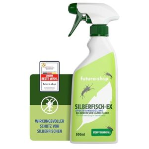 Silberfisch Spray 500 ml | Effektiv gegen Silberfische & Papierfische | Langzeitwirkung für Zuhause oder Büro