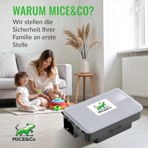 2X Profi Rattenfalle – Abschließbare Rattenköderbox für Haus und Garten – Kindersicher, mit Warnaufklebern & ohne Gift