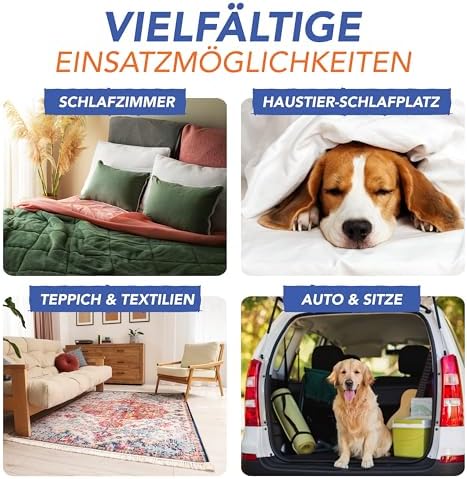 Spinnen & Milbenspray 500ml – Effektives Spray gegen Spinnen & Milben für Allergiker – Wasserbasiertes, fleckenfreies Mi