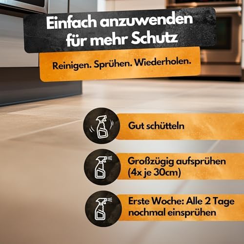 Schädlingsmeister Ameisen Abwehrspray 500 ml - Eukalyptus & Chrysanthemen Schutz für Innen & Außen - Effektives Ameisenm
