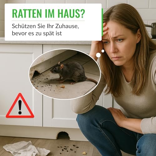 2X Profi Rattenfalle – Abschließbare Rattenköderbox für Haus und Garten – Kindersicher, mit Warnaufklebern & ohne Gift