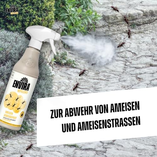 Envira Ameisenspray 5 Liter - Effektives Langzeit-Abwehrmittel gegen Wegameisen und Pharaoameisen für Wohnung, Balkon un