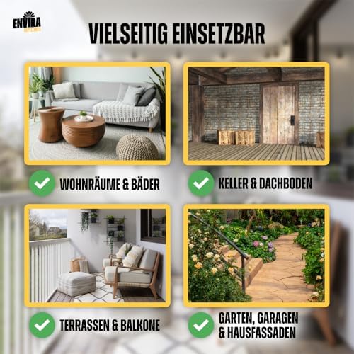 Envira Ameisenspray 5 Liter - Effektives Langzeit-Abwehrmittel gegen Wegameisen und Pharaoameisen für Wohnung, Balkon un