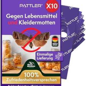 Schlupfwespen gegen Lebensmittel- und Kleidermotten - 10 Karten für effektive Mottenbekämpfung - Umweltfreundliche Alter