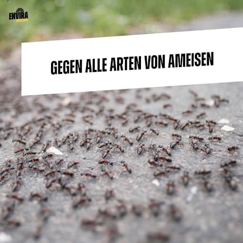Envira Ameisenspray 5 Liter - Effektives Langzeit-Abwehrmittel gegen Wegameisen und Pharaoameisen für Wohnung, Balkon un