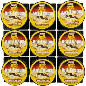 9X Ameisenköderdose – Ungiftige Ameisenfalle – Geruchslos & sicher für Kinder und Haustiere – Ideal für Küche und Vorrat